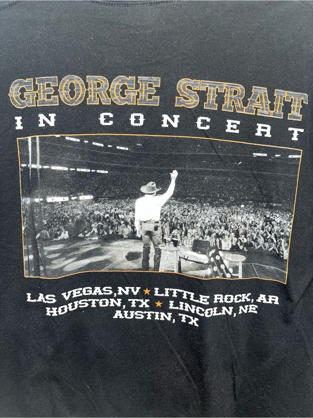 George Strait Black T-Shirt - Picture 4 of 5